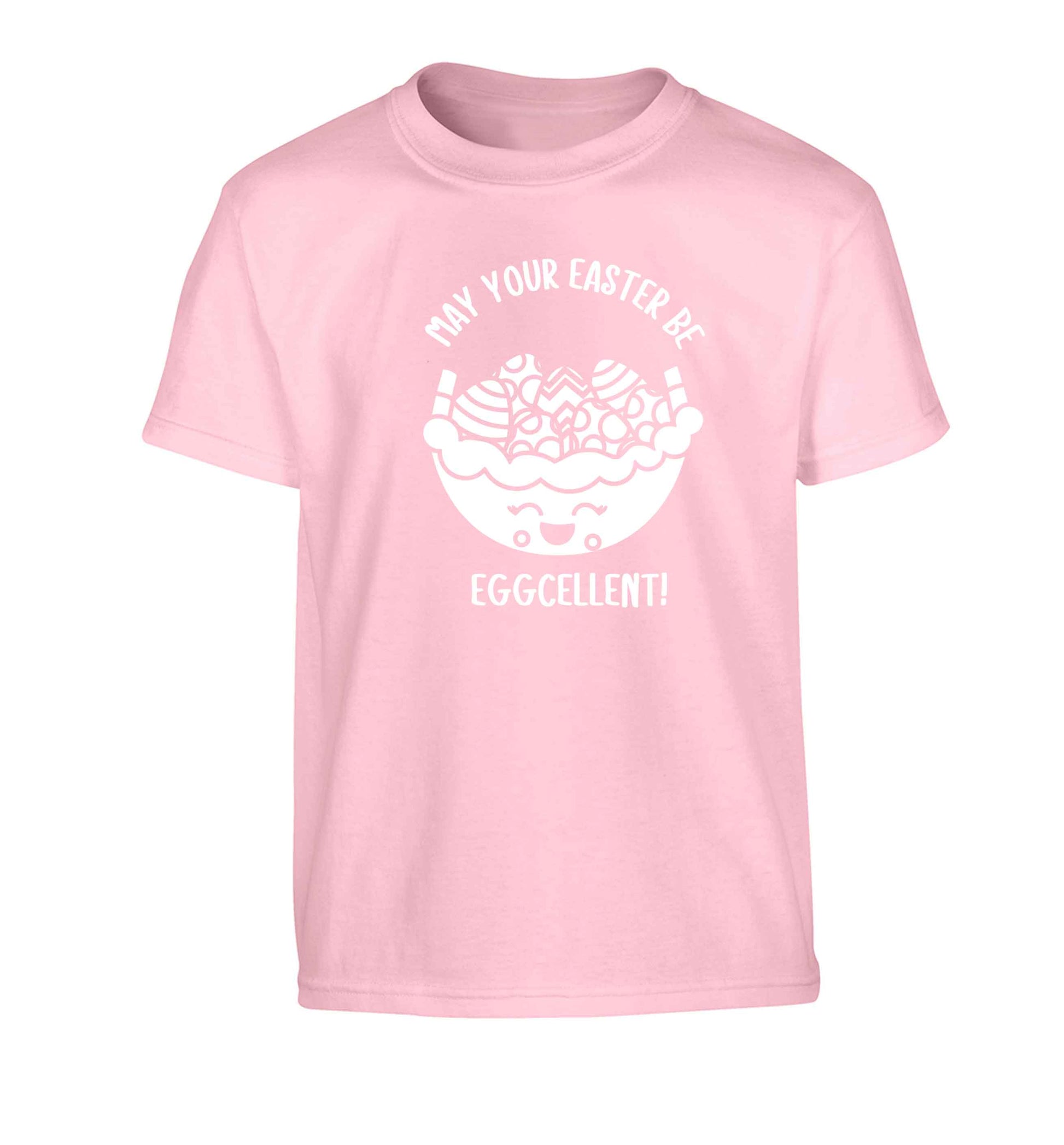 May your Easter be eggcellent Children's light pink Tshirt 12-13 Years
