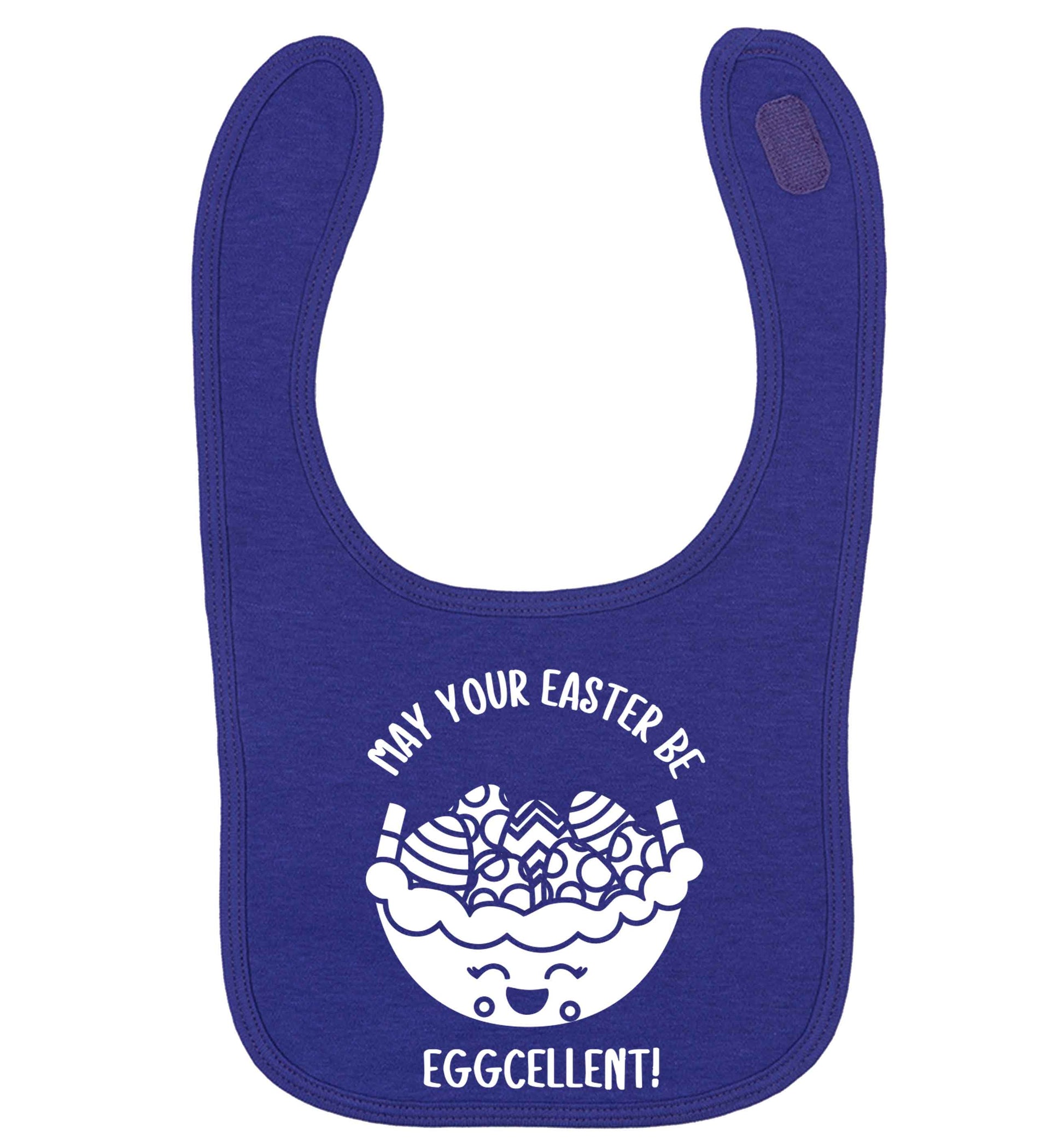 May your Easter be eggcellent | baby bib