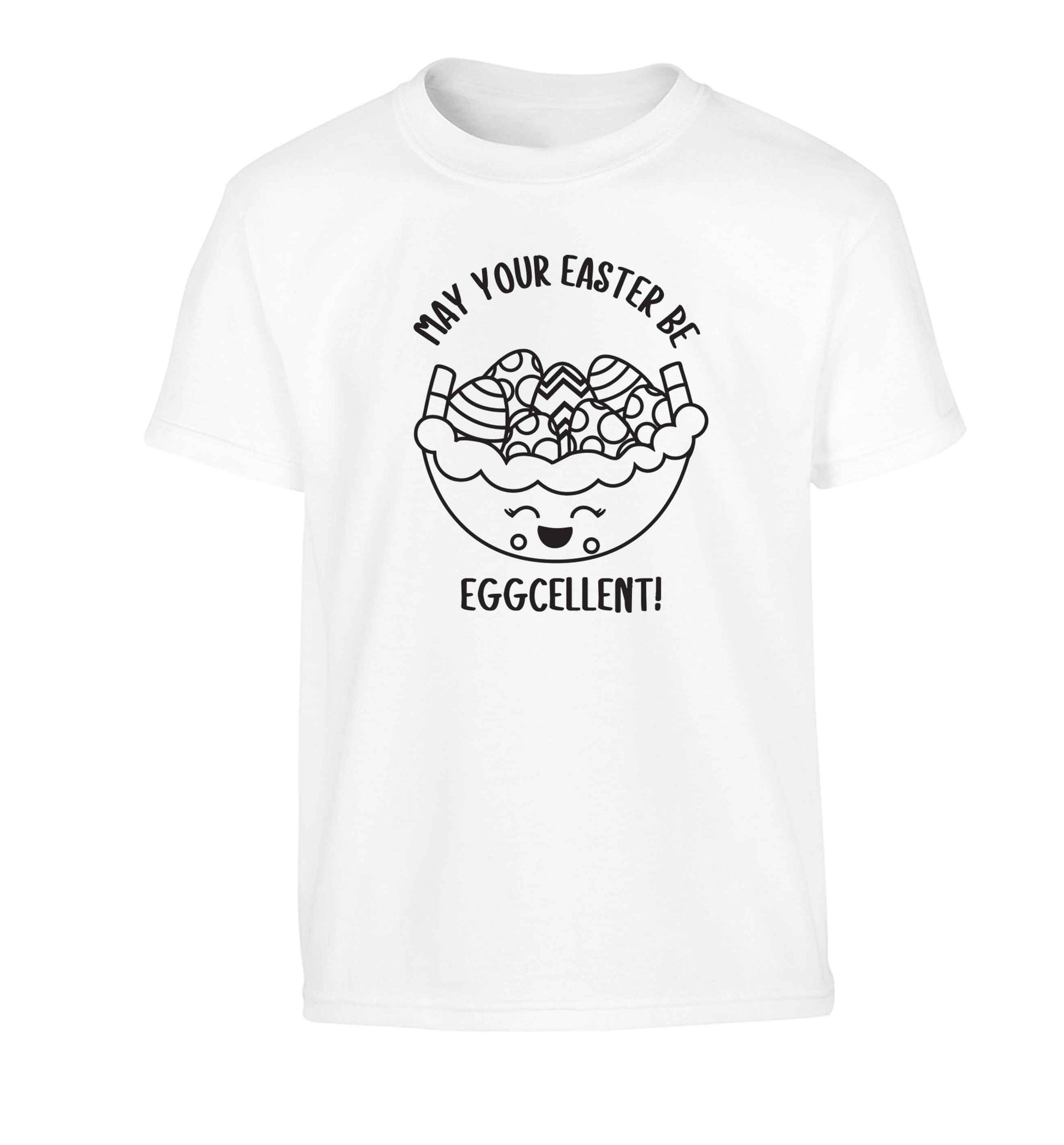 May your Easter be eggcellent Children's white Tshirt 12-13 Years