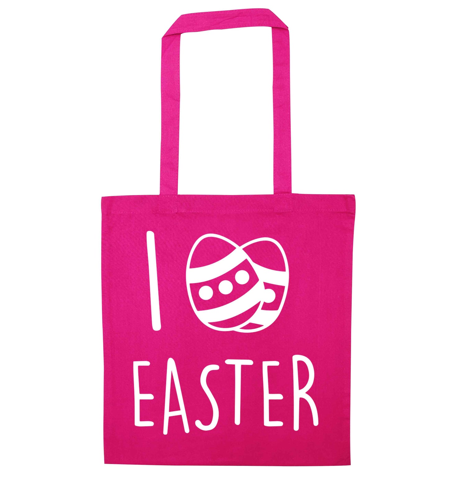 I love Easter pink tote bag