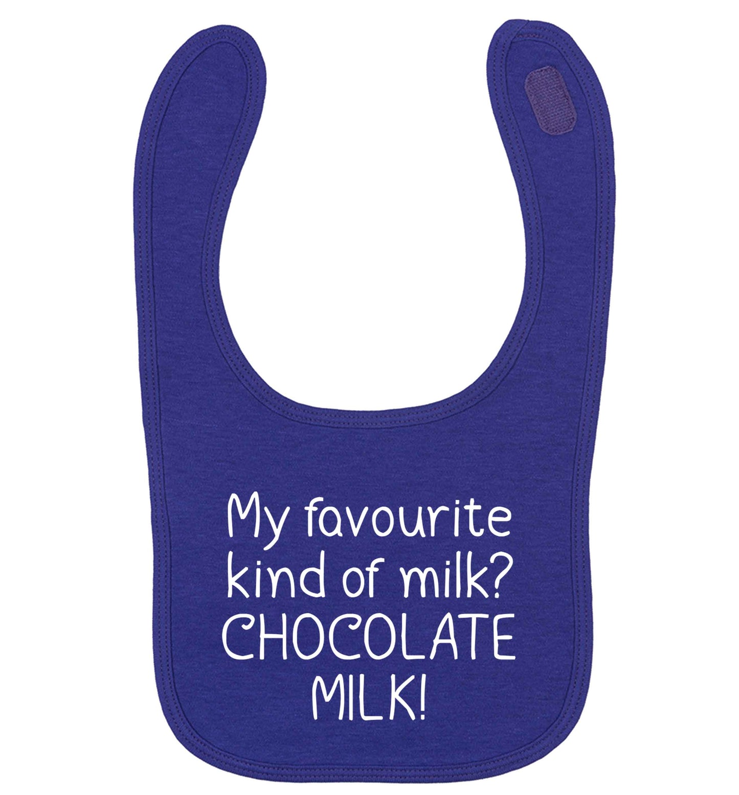 funny gift for a chocaholic! My favourite kind of milk? Chocolate milk! | baby bib