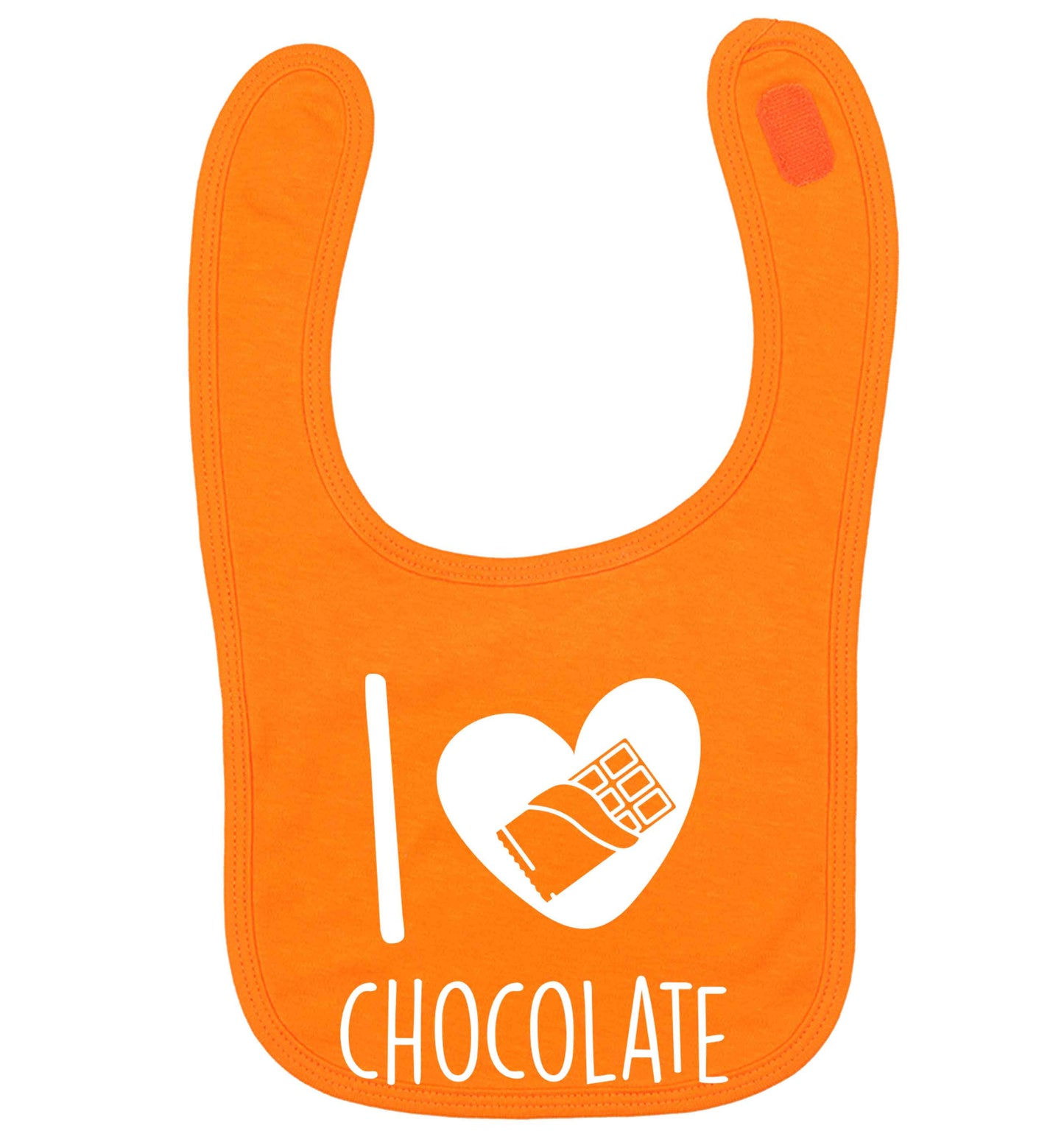 funny gift for a chocaholic! I love chocolate orange baby bib