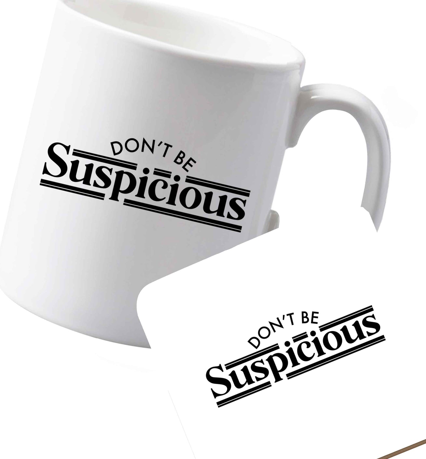 10 oz Ceramic mug and coaster Gen Z funny viral meme both sides