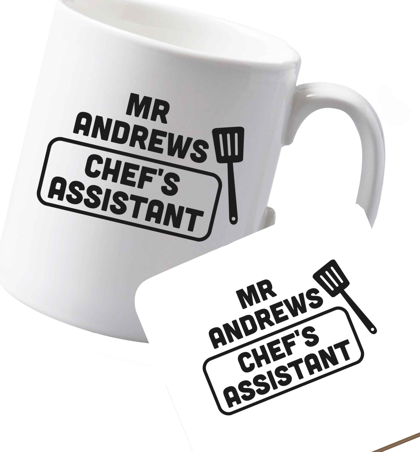 10 oz Ceramic mug and coaster Funny matching gifts for him and her! Get matchy matchy, ideal for newlywed couples or a little valentines gift! both sides