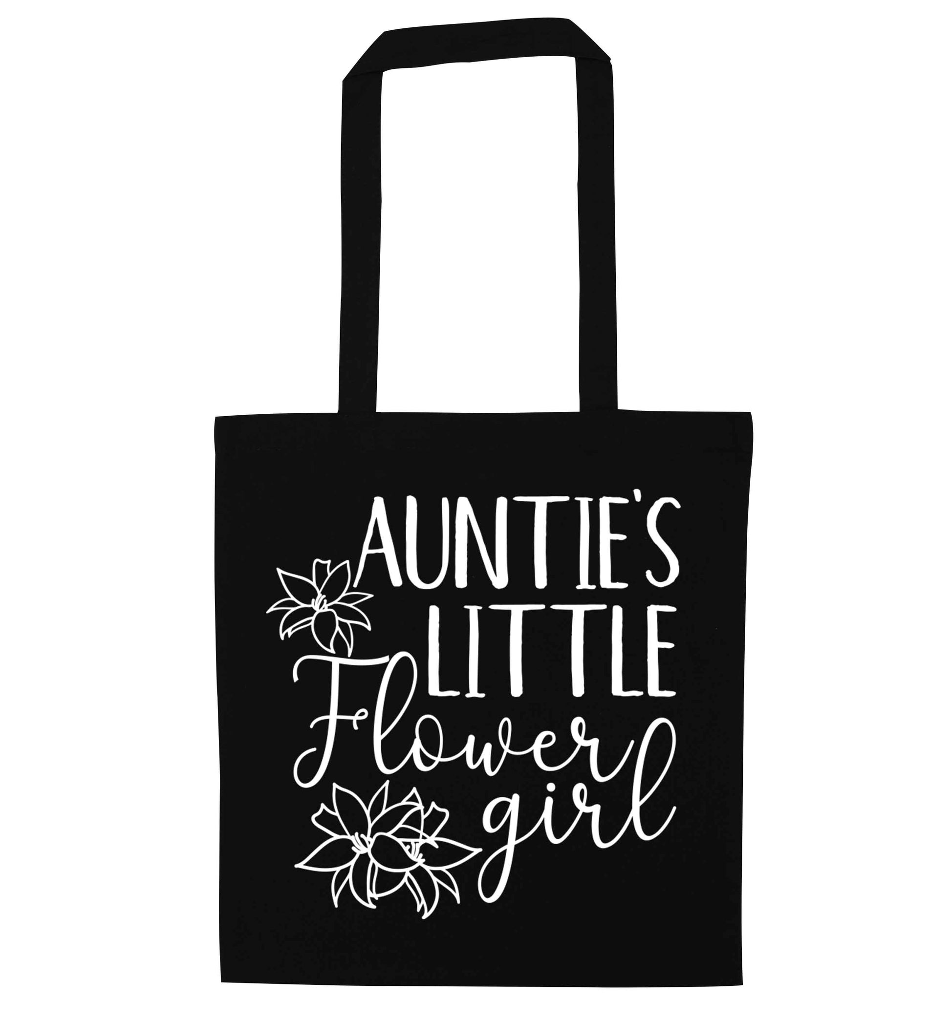 Perfect wedding guest favours or hen party gifts! Personalised bridal floral wreath designs, any name, any role! black tote bag