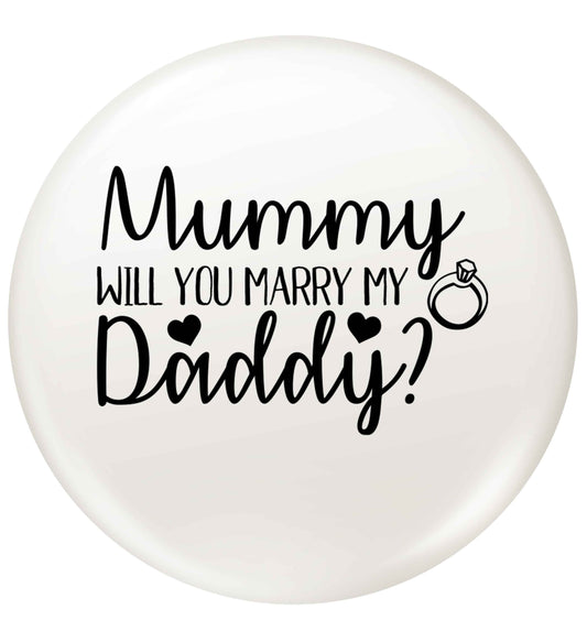 Looking for a unique way to pop the question? Why not let your kids do it!  small 25mm Pin badge