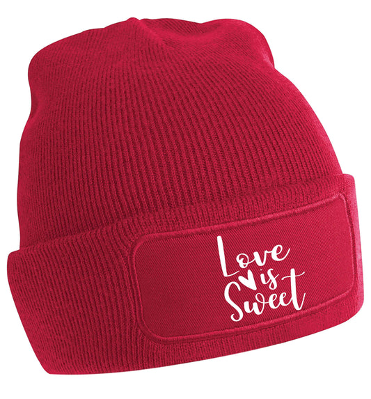 Love really does make the world go round! Ideal for weddings, valentines or just simply to show someone you love them!  beanie hat