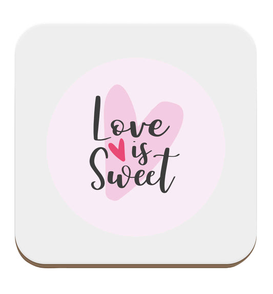 Love really does make the world go round! Ideal for weddings, valentines or just simply to show someone you love them!  set of four coasters
