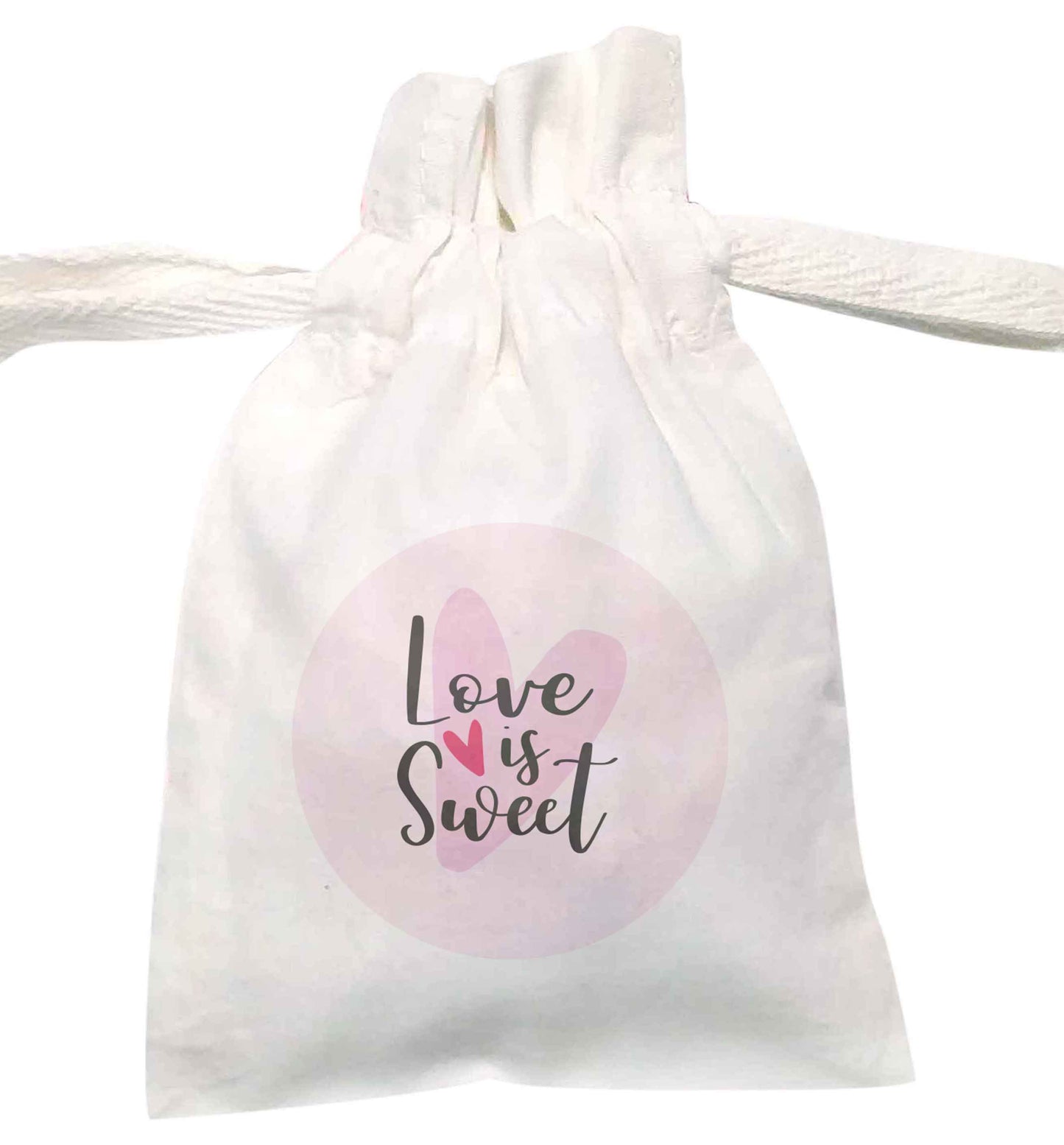 Love is sweet | XS - L | Pouch / Drawstring bag / Sack | Organic Cotton | Bulk discounts available!