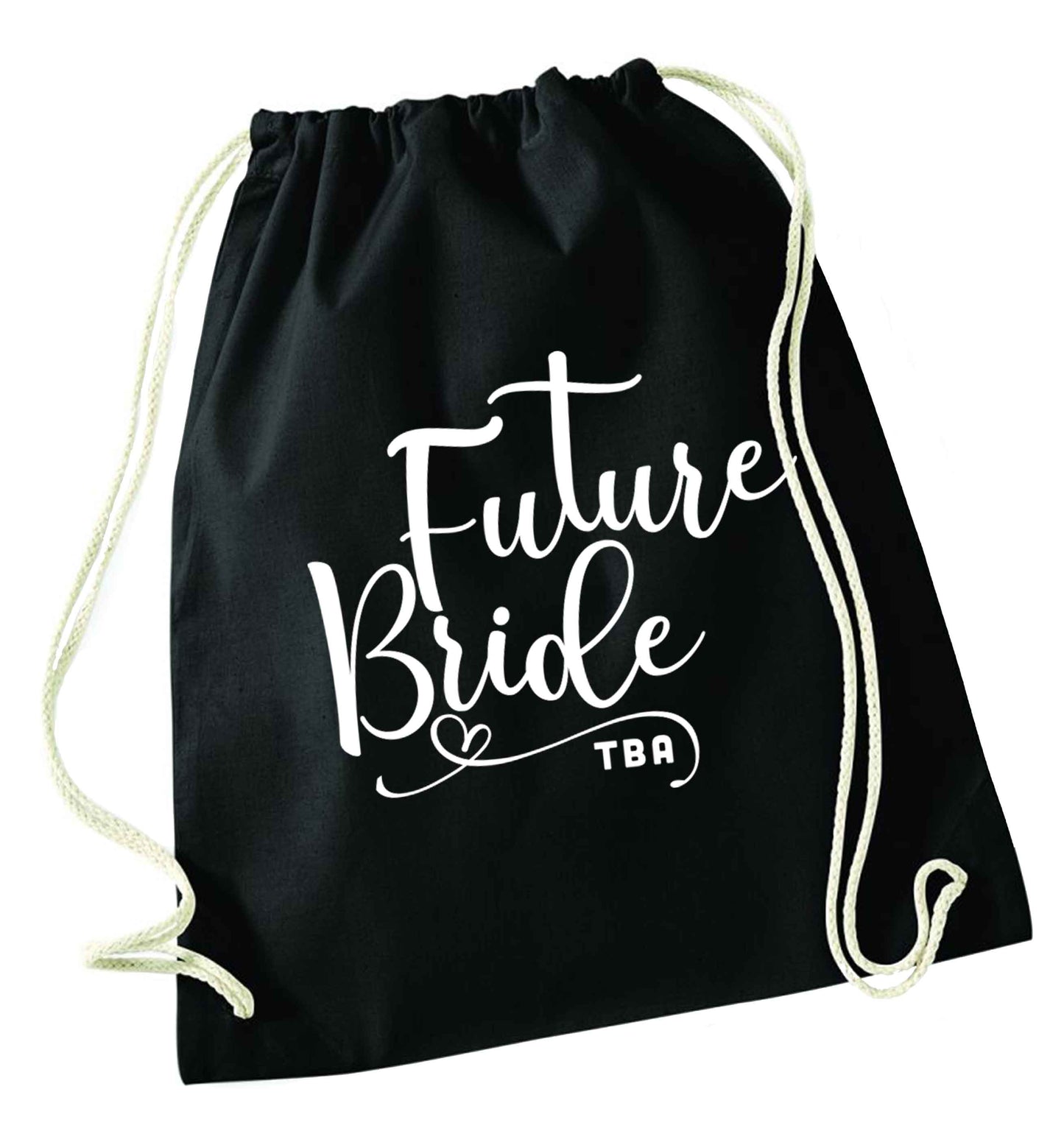 Has your wedding been postponed or delayed?Just another reason to party even HARDER! black drawstring bag