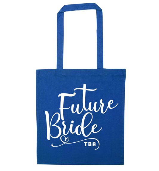 Has your wedding been postponed or delayed?Just another reason to party even HARDER!  blue tote bag