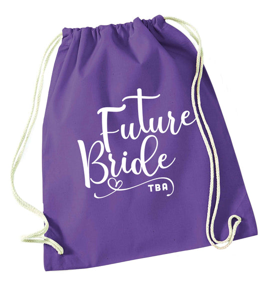 Has your wedding been postponed or delayed?Just another reason to party even HARDER!  purple drawstring bag