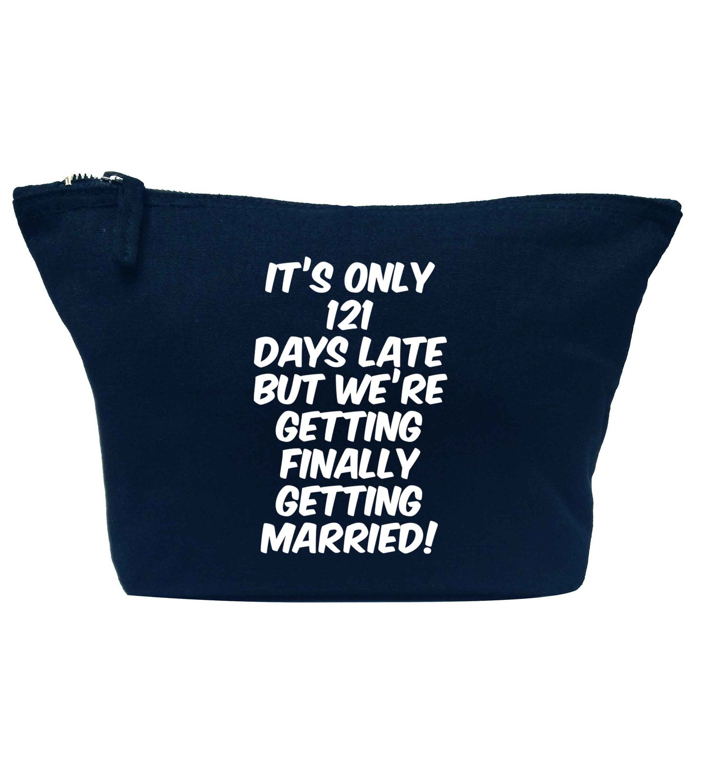 Personalised wedding thank you's Mr and Mrs wedding and date! Ideal wedding favours! navy makeup bag
