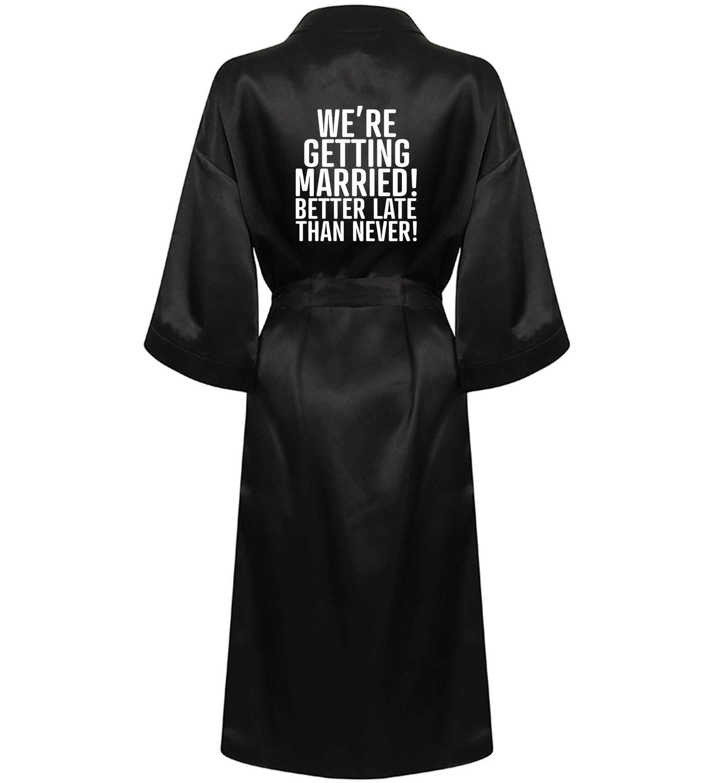 Always the bridesmaid but never the bride? Until now! XL/XXL black ladies dressing  gown size 16/18