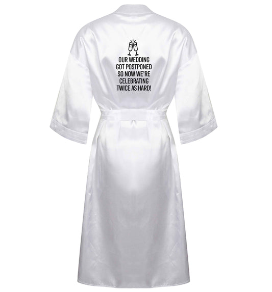 Postponed wedding? Sounds like an excuse to party twice as hard!  XL/XXL white ladies dressing gown size 16/18