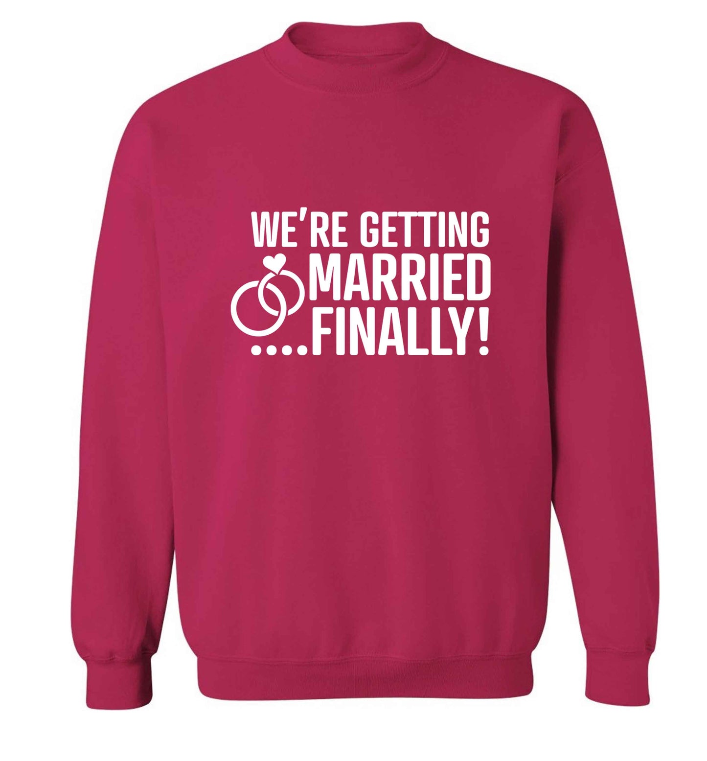 It's been a long wait but it's finally happening! Let everyone know you're celebrating your big day soon! adult's unisex pink sweater 2XL