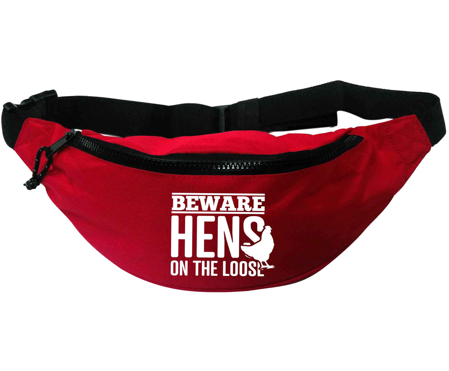 Beware hens on the loose | Recycled polyester bumbag