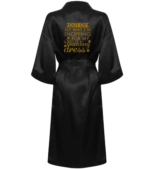 Out of my way I'm shopping for my wedding dress XL/XXL black ladies dressing  gown size 16/18
