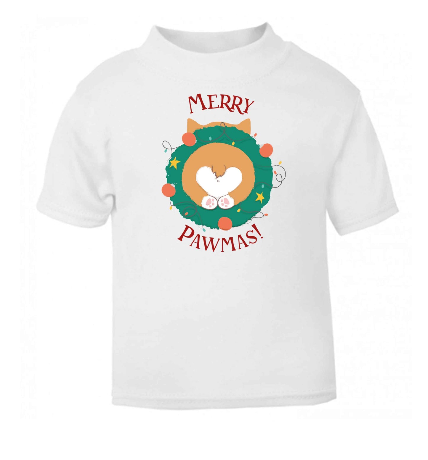 Merry Pawmas baby toddler Tshirt 2 Years