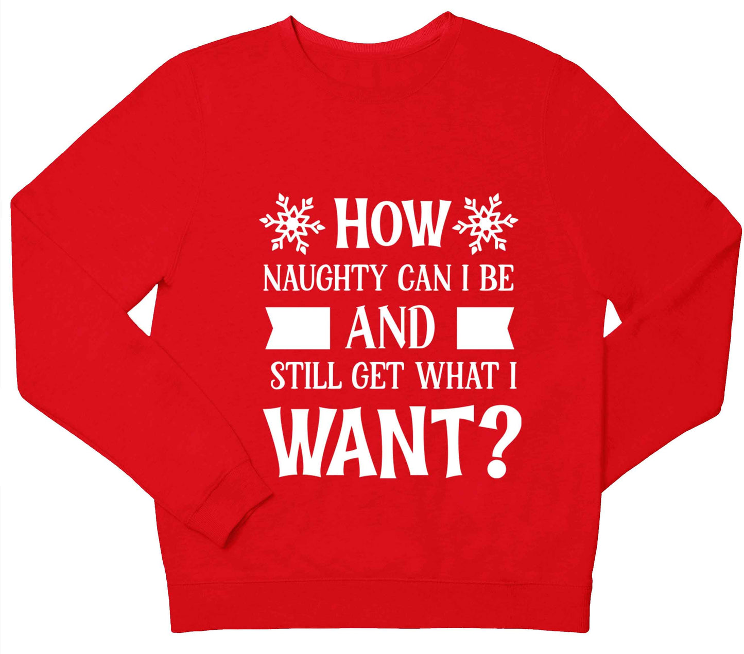 How naughty can I be and still get what I want? children's grey sweater 12-13 Years