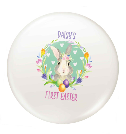 Personalised first Easter watercolour small 25mm Pin badge