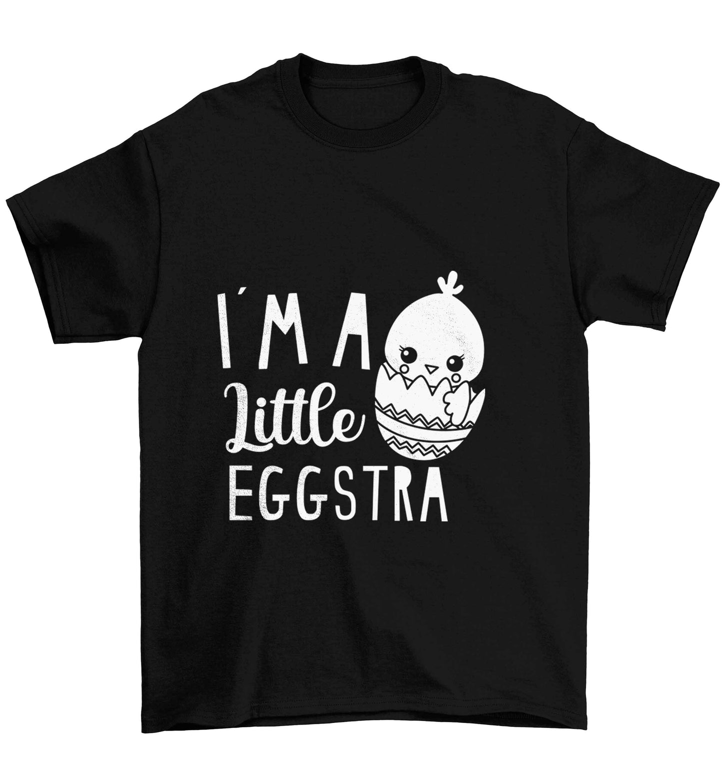 I'm a little eggstra Children's black Tshirt 12-13 Years