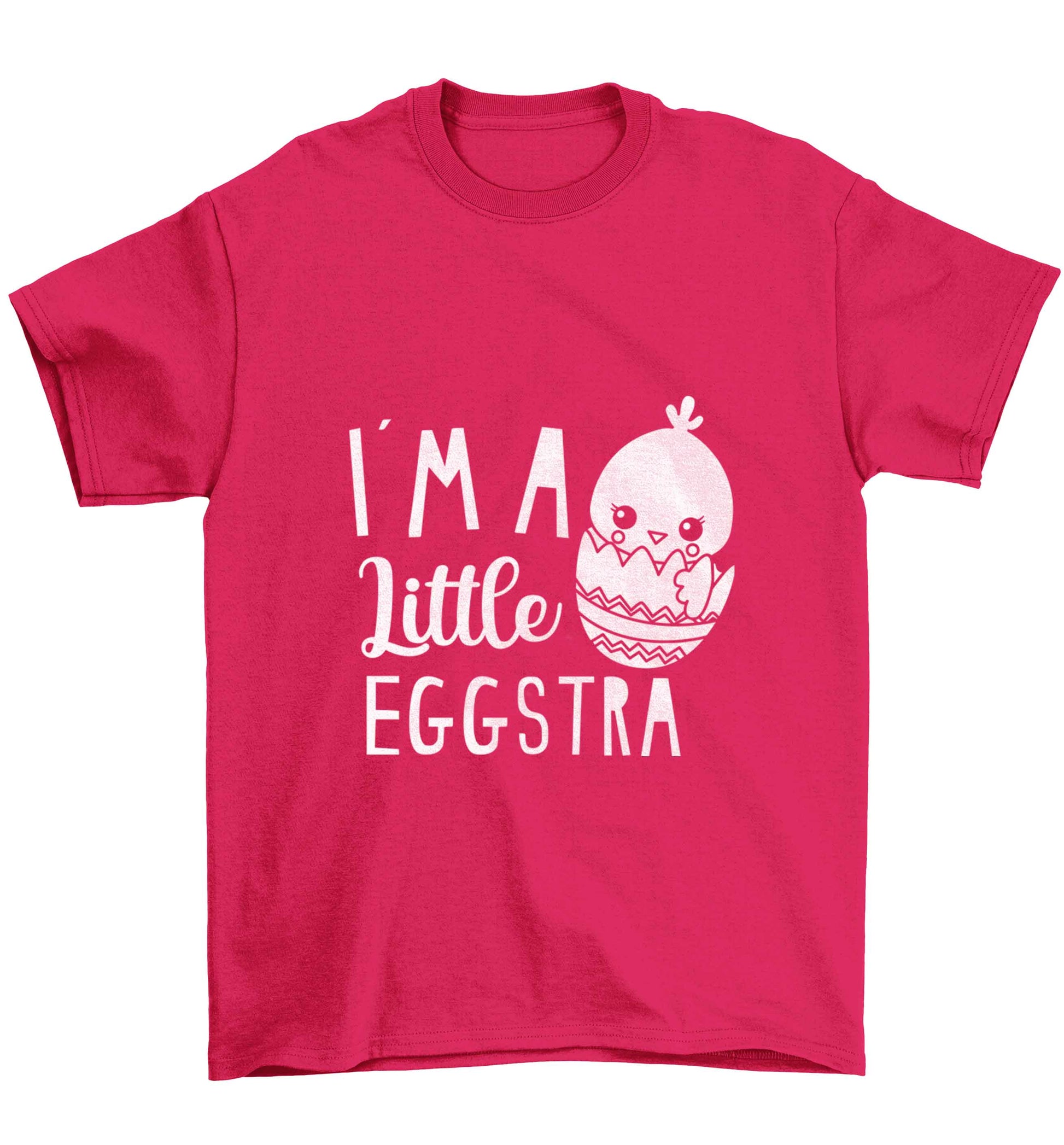 I'm a little eggstra Children's pink Tshirt 12-13 Years