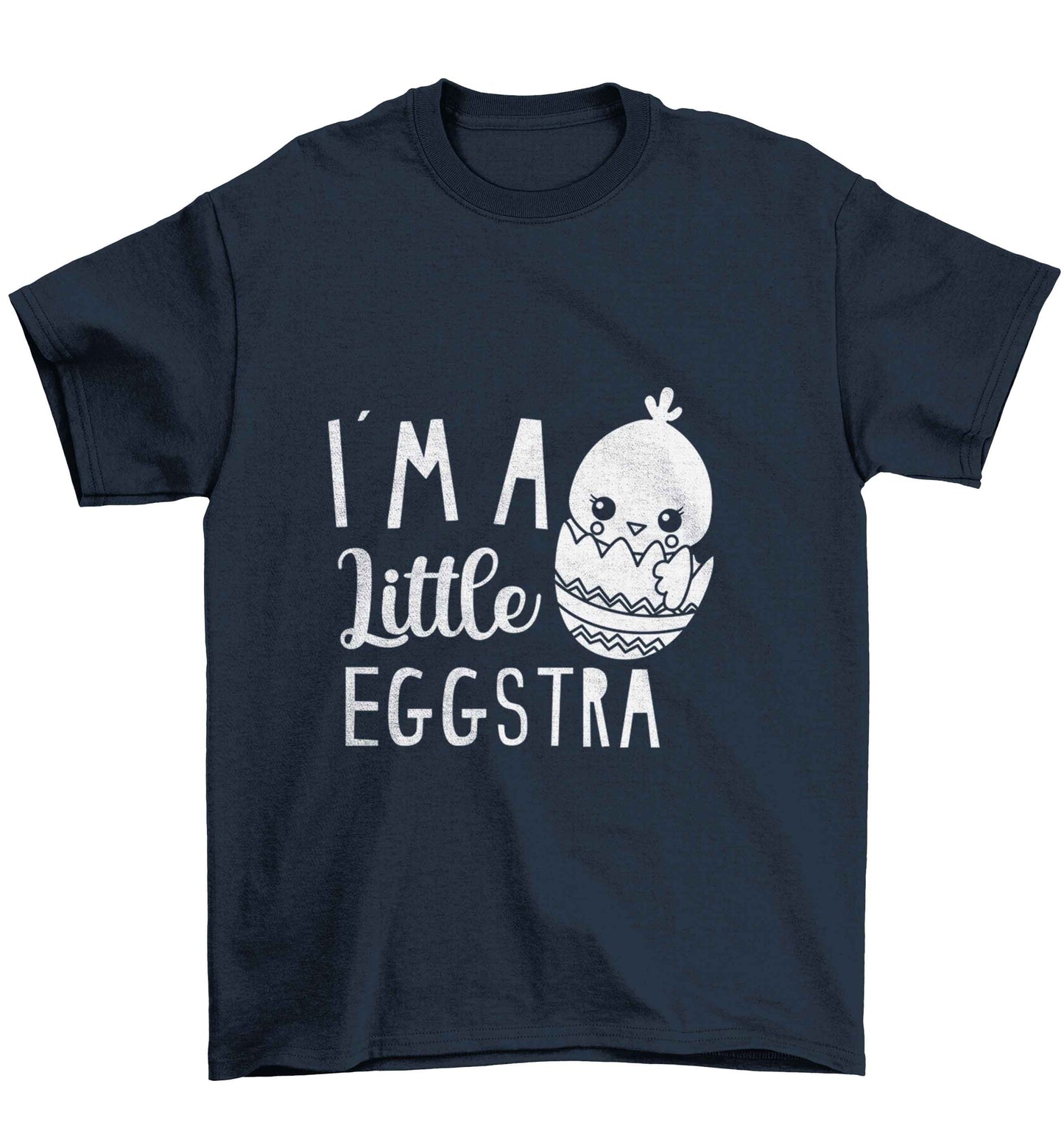 I'm a little eggstra Children's navy Tshirt 12-13 Years