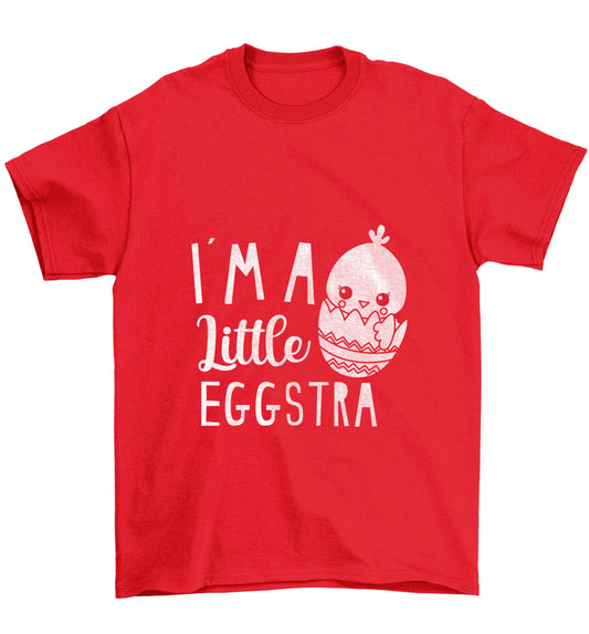 I'm a little eggstra Children's red Tshirt 12-13 Years