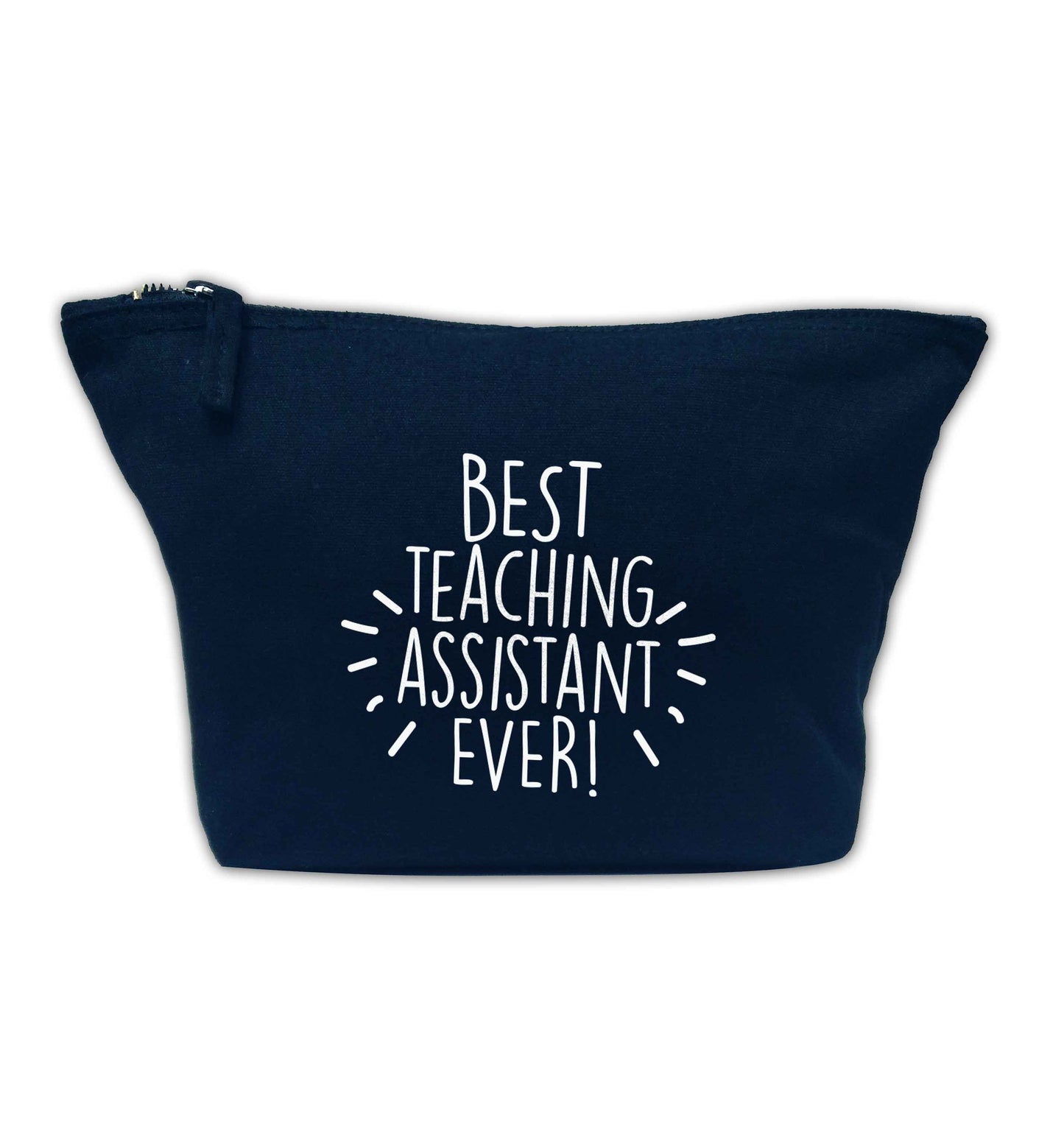 Best teaching assistant ever! navy makeup bag
