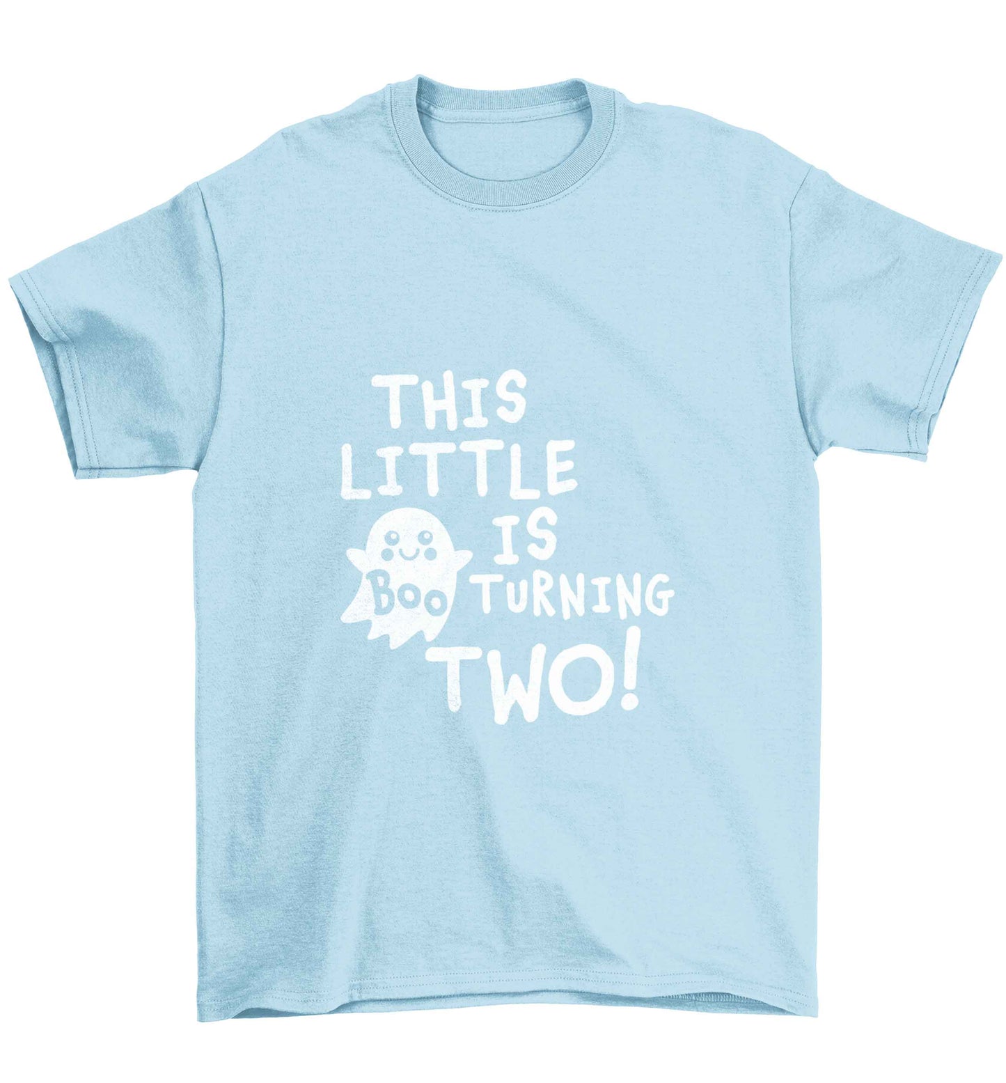 This little boo is turning two Children's light blue Tshirt 12-13 Years