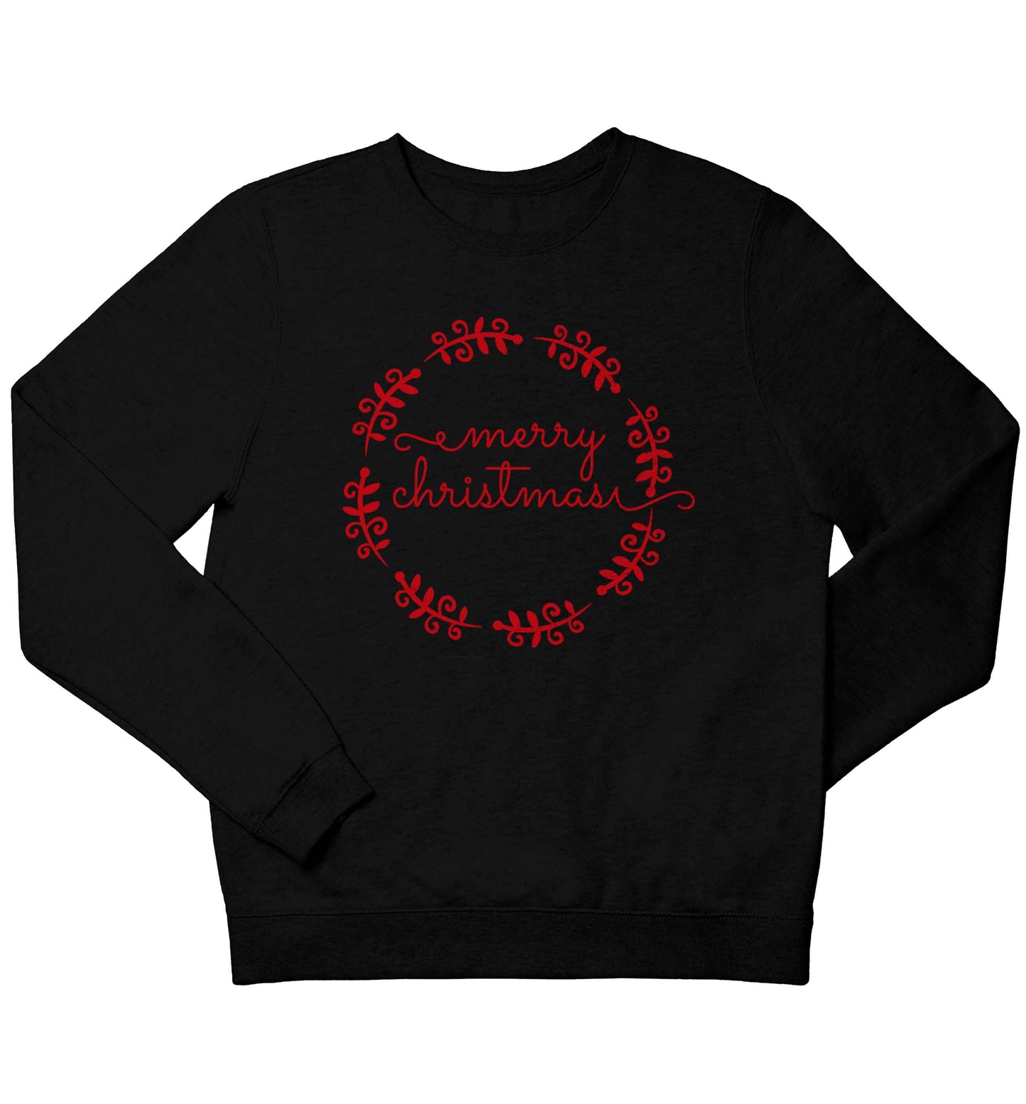Merry christmas children's black sweater 12-13 Years