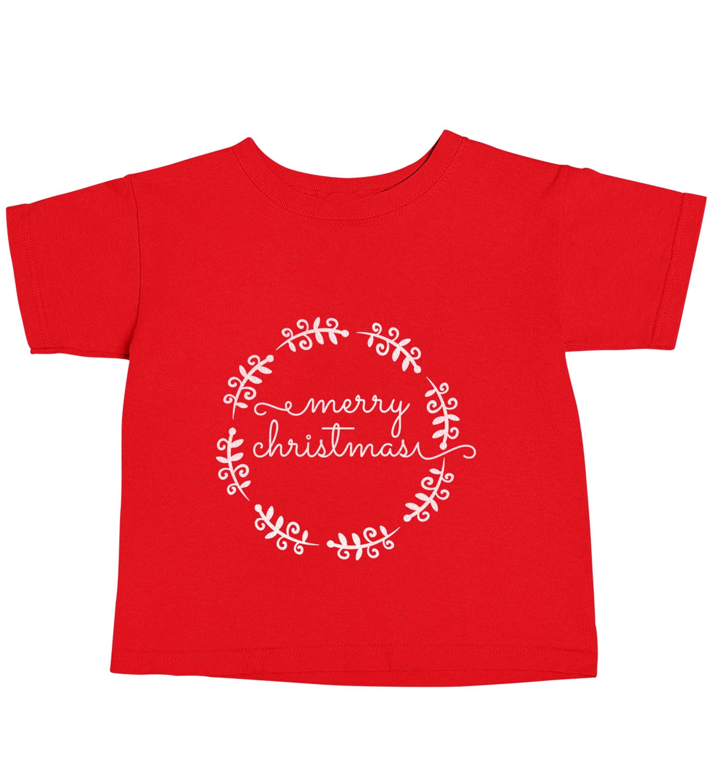 Merry christmas red baby toddler Tshirt 2 Years