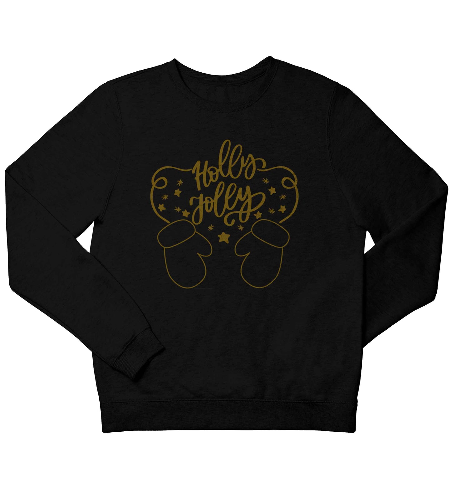 Holly jolly children's black sweater 12-13 Years