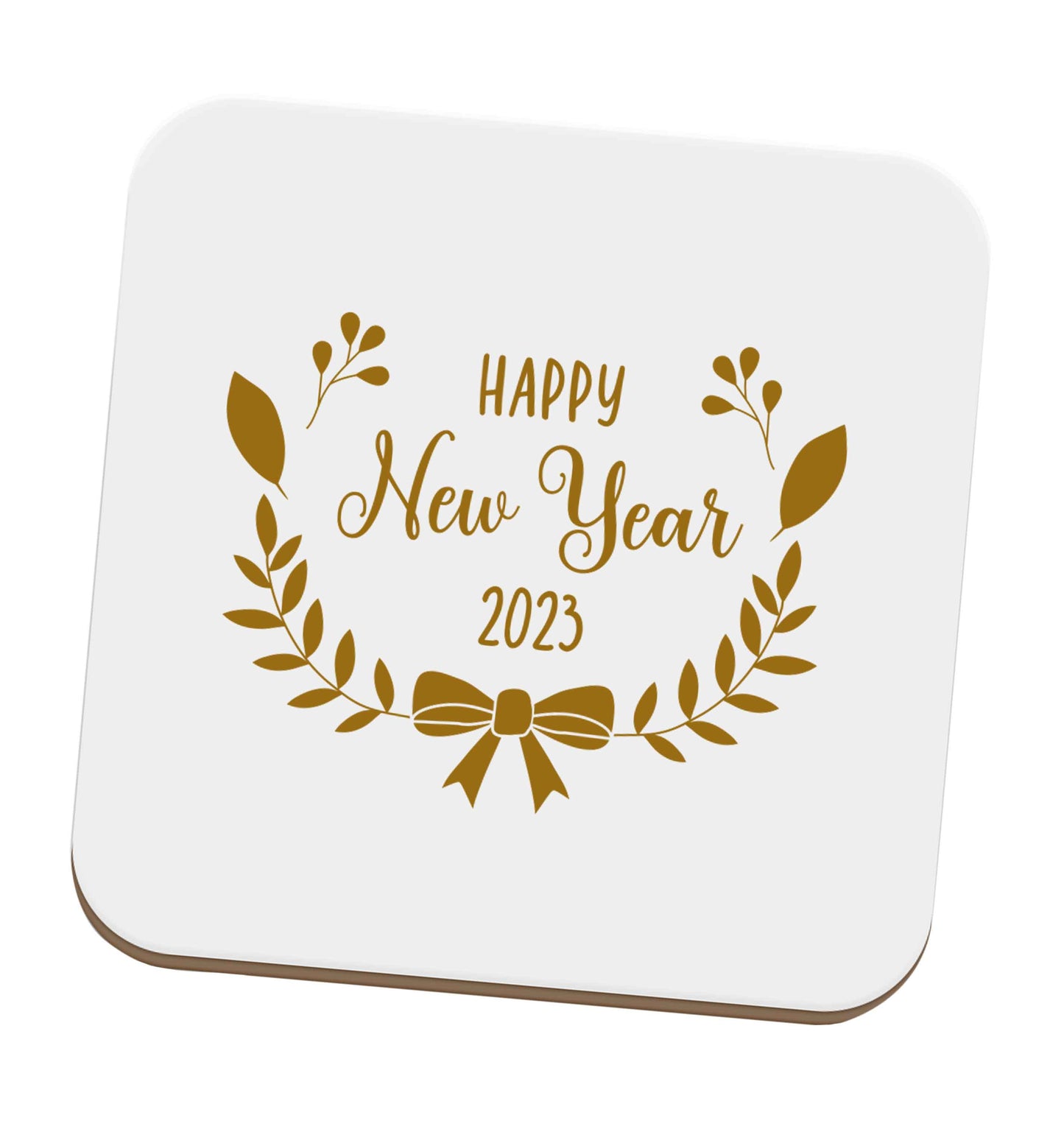 Happy New Year 2023 set of four coasters