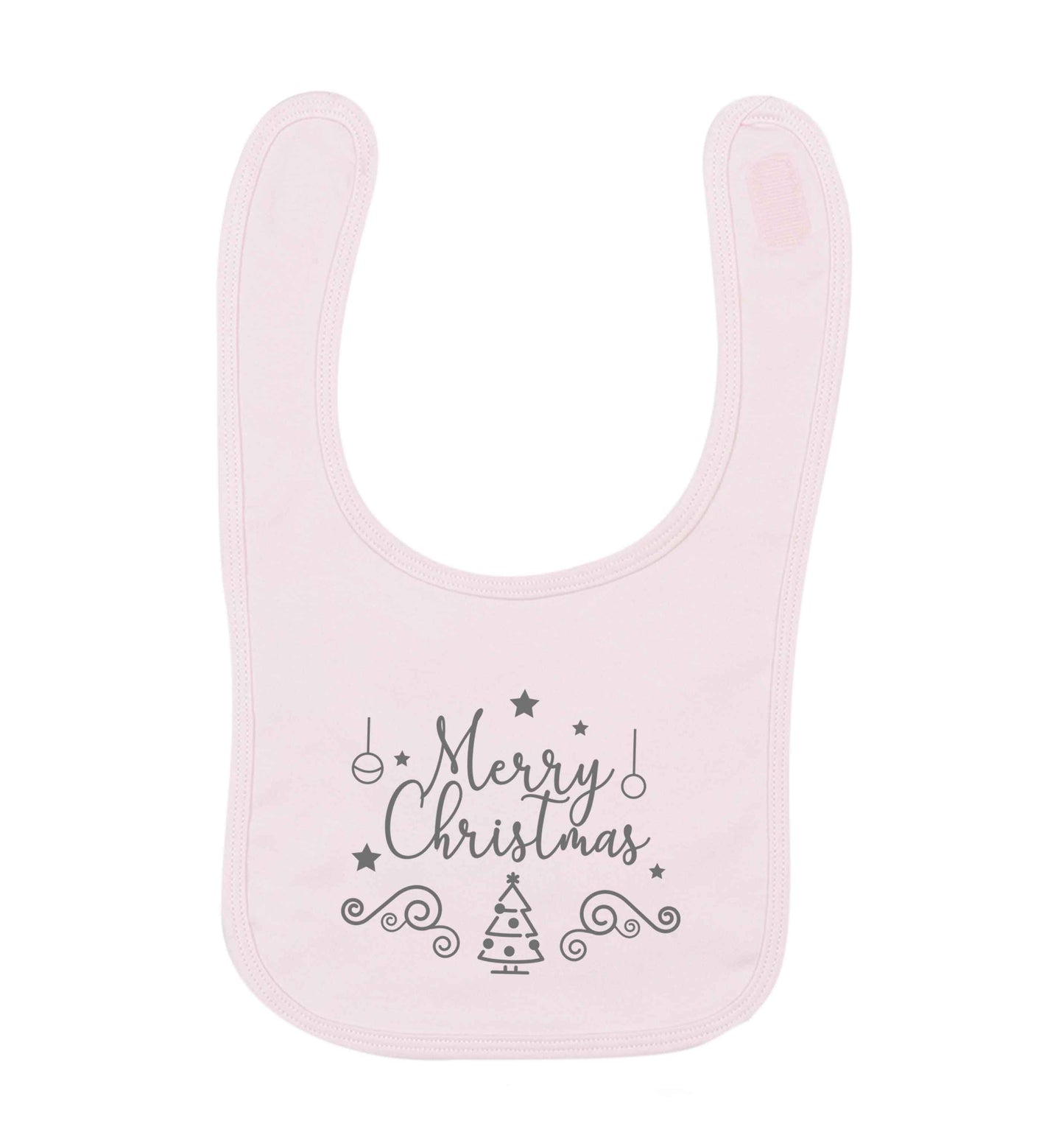 Happy New Year 2023 pale pink baby bib