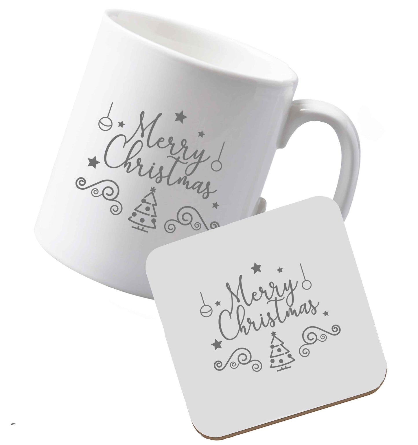 10 oz Ceramic mug and coaster Tis The Season to Drink Whisky both sides