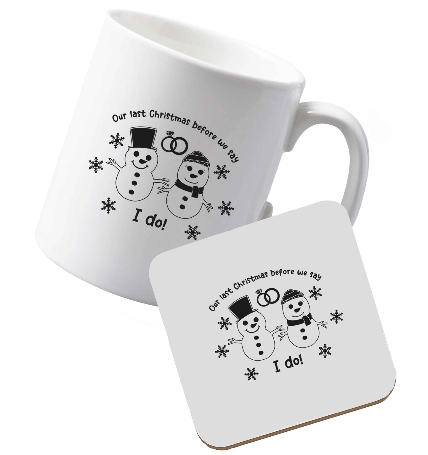 10 oz Ceramic mug and coaster Tis The Season to Drink Whisky both sides