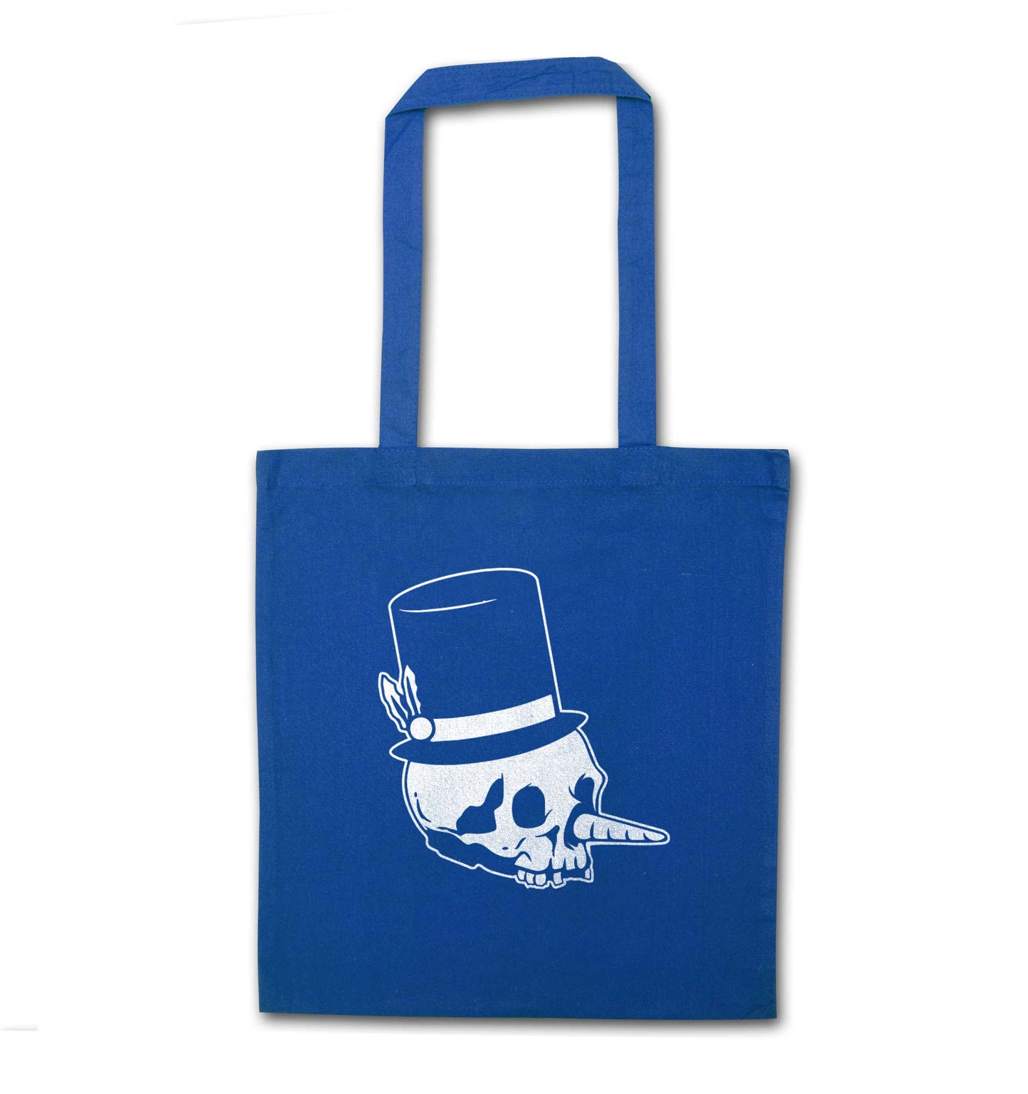 Snowman punk blue tote bag