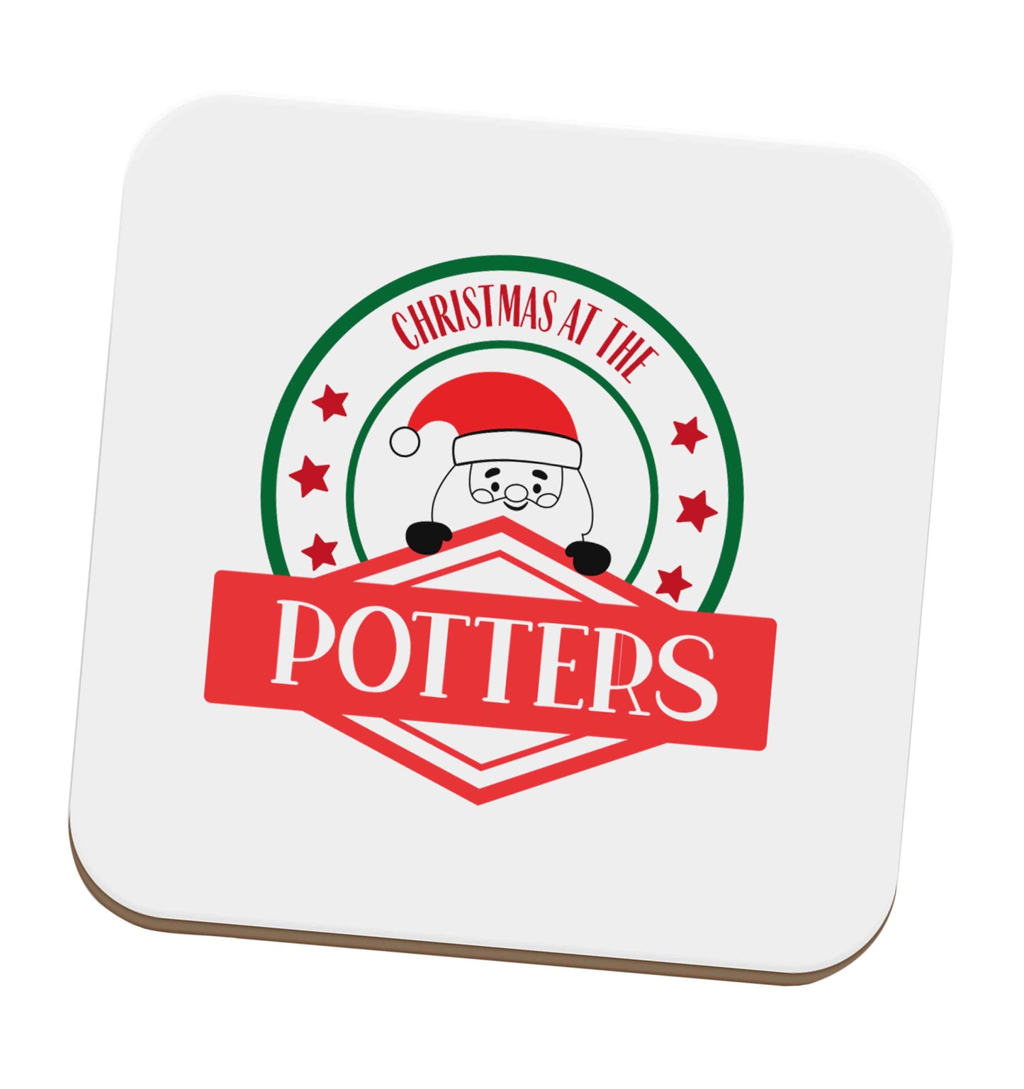 Christmas at the ... family name! set of four coasters