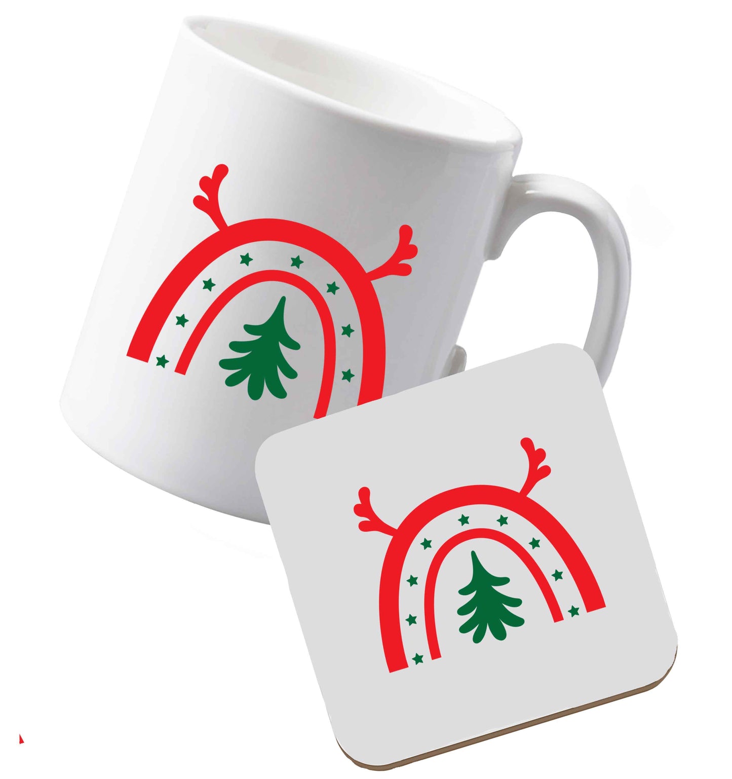 10 oz Ceramic mug and coaster Tis The Season to Drink Whisky both sides