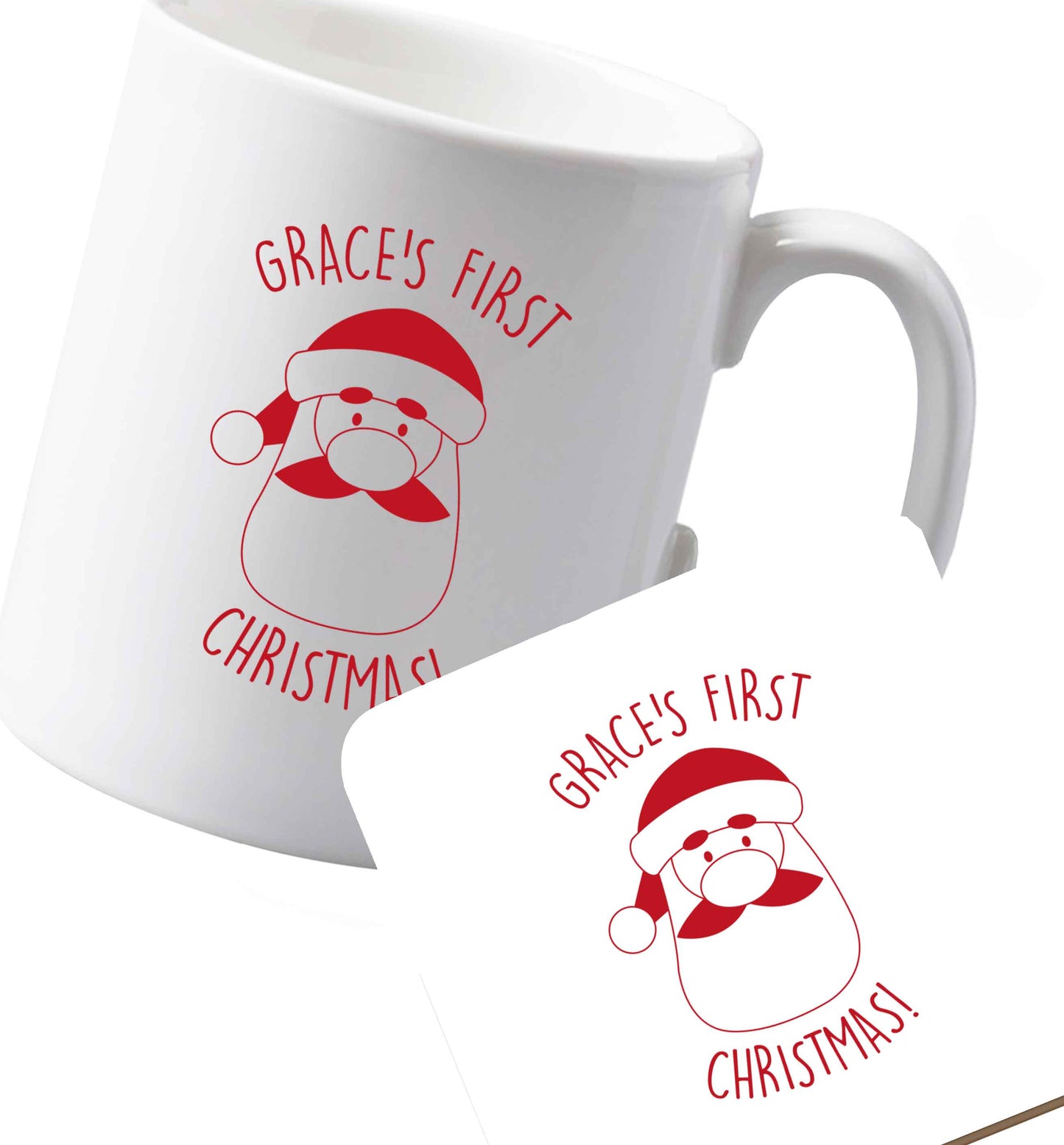 10 oz Ceramic mug and coaster Favourite Type Pan Pancake both sides