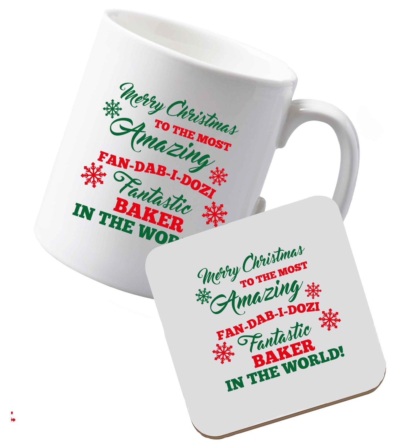 10 oz Ceramic mug and coaster Tis The Season to Drink Whisky both sides