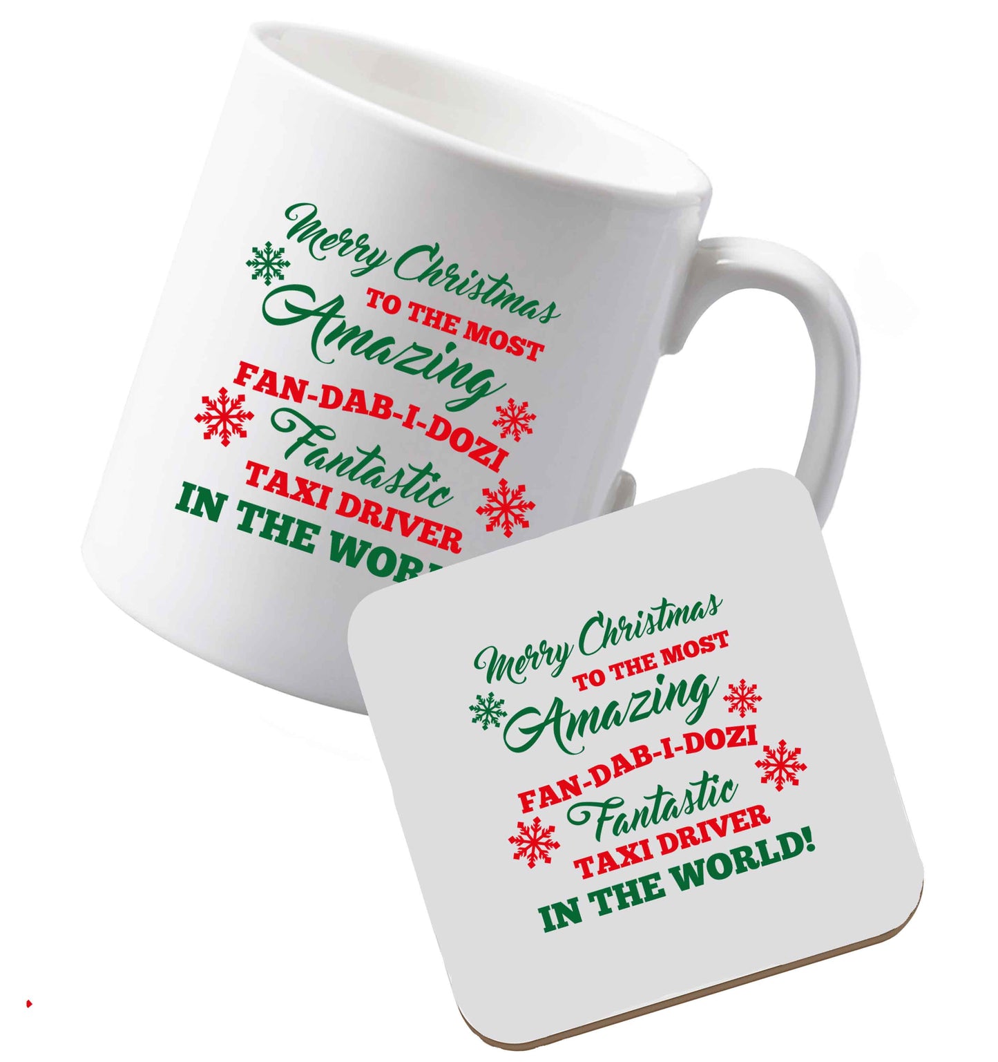 10 oz Ceramic mug and coaster Tis The Season to Drink Whisky both sides