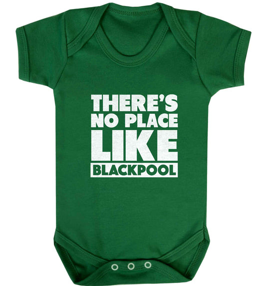 There's no place like Blackpool baby vest green 18-24 months
