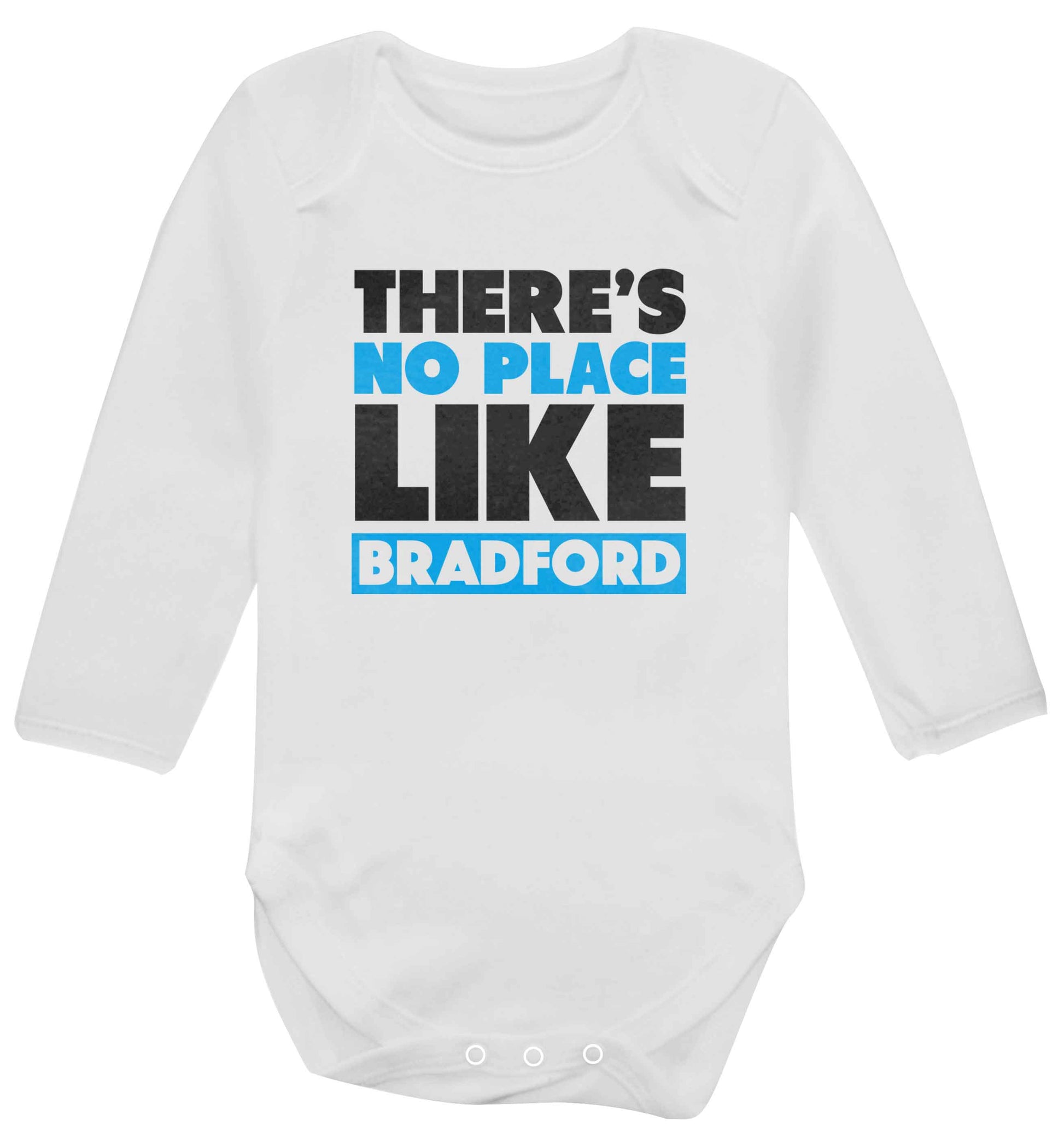 There's no place like Bradford baby vest long sleeved white 6-12 months