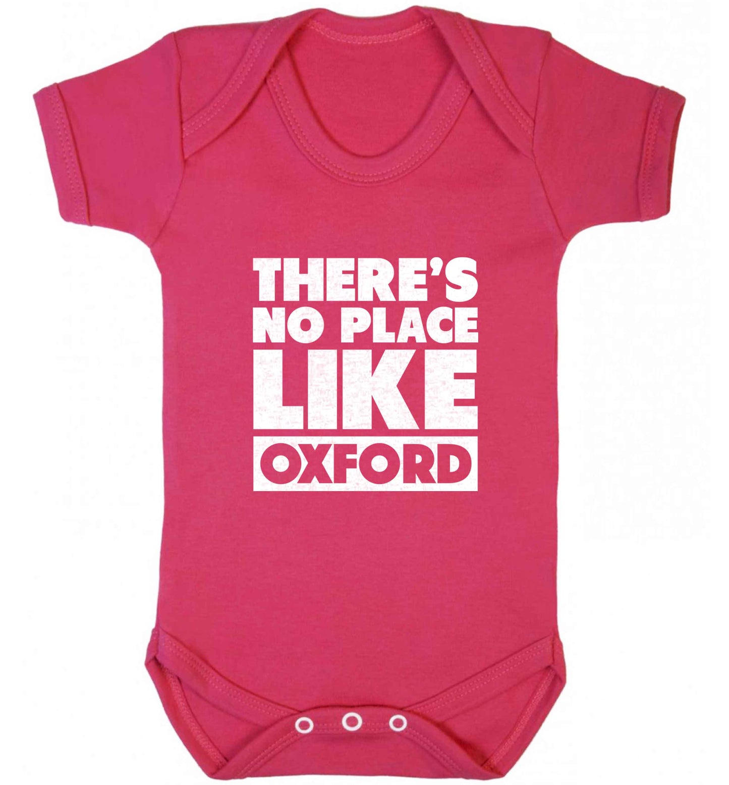 There's no place like Oxford baby vest dark pink 18-24 months