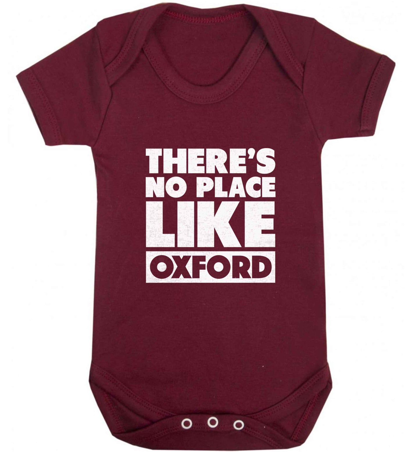 There's no place like Oxford baby vest maroon 18-24 months