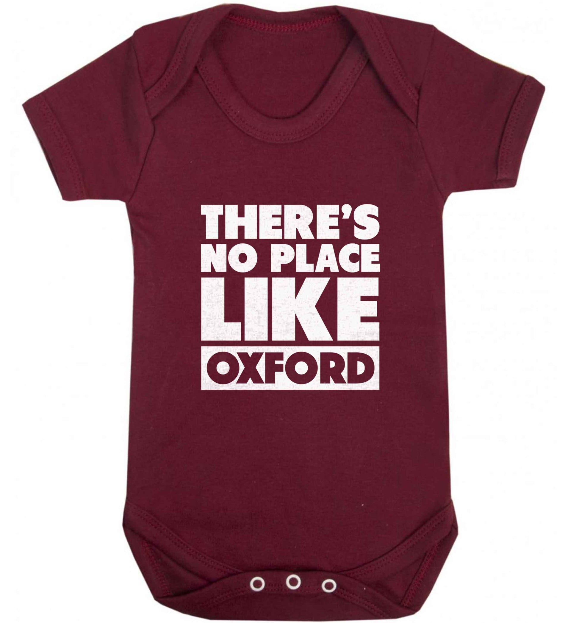 There's no place like Oxford baby vest maroon 18-24 months