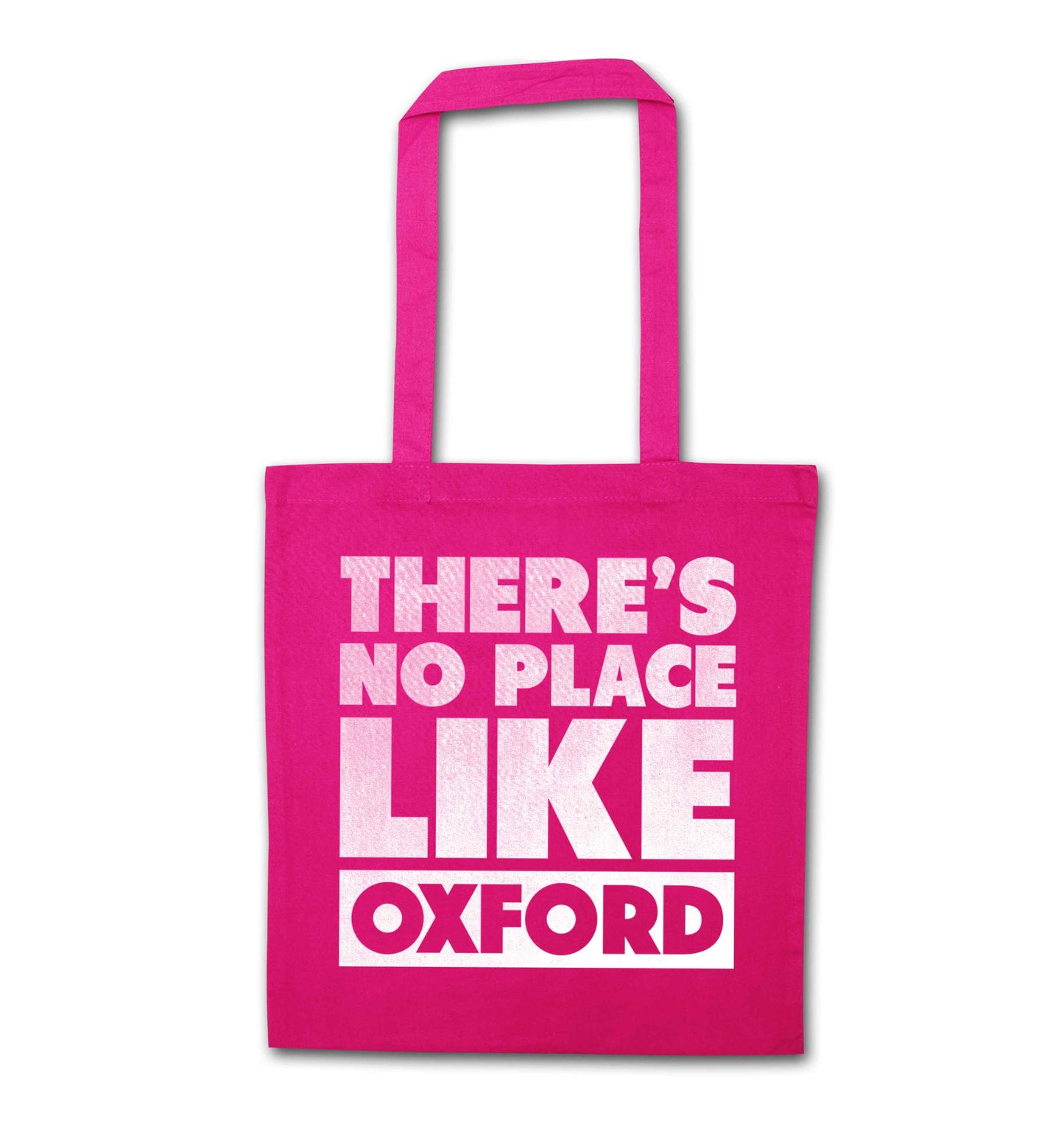There's no place like Oxford pink tote bag